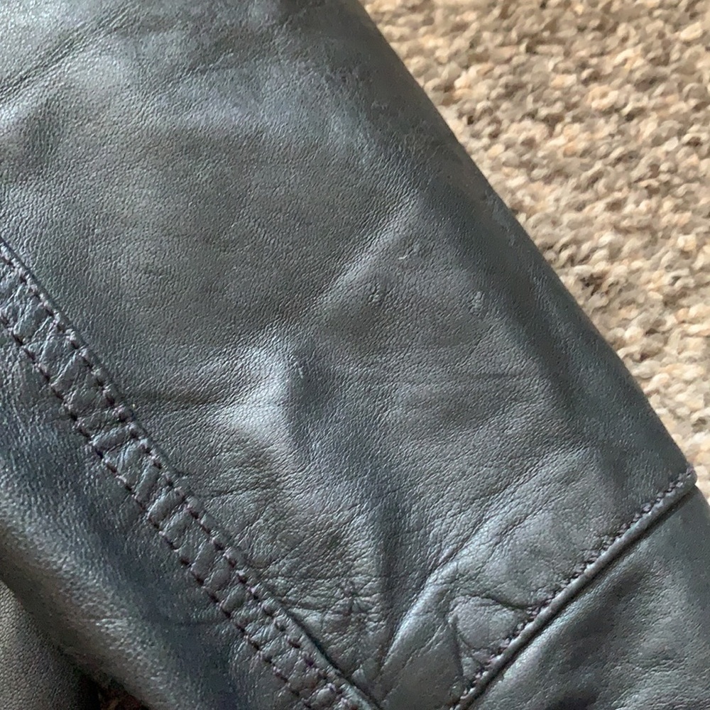 Zara Lamb Leather Biker Jacket - Picture 15 of 16